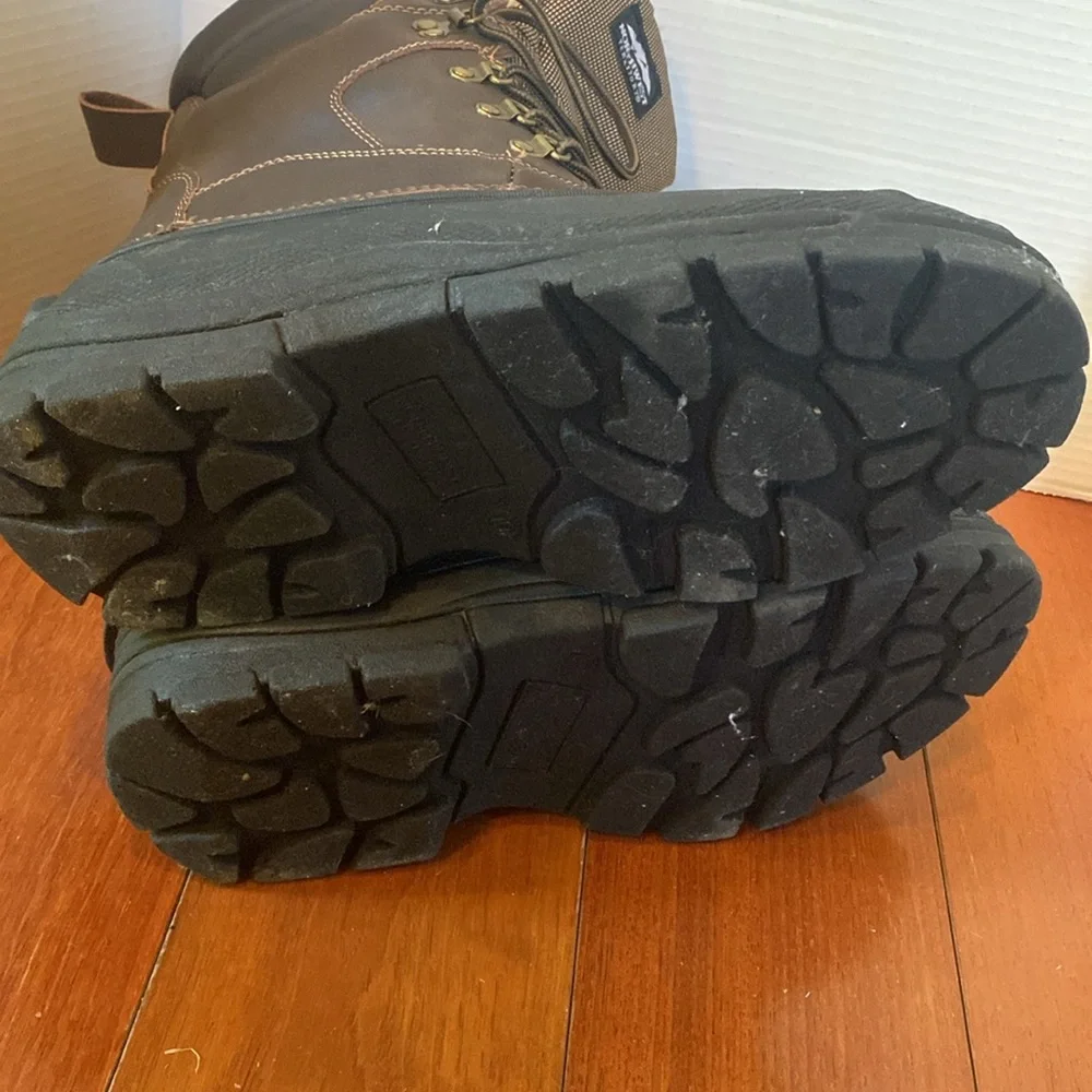 Northwest Territory Kingsley Thermolite Brown Rain & Snow Boots insulated sz 10